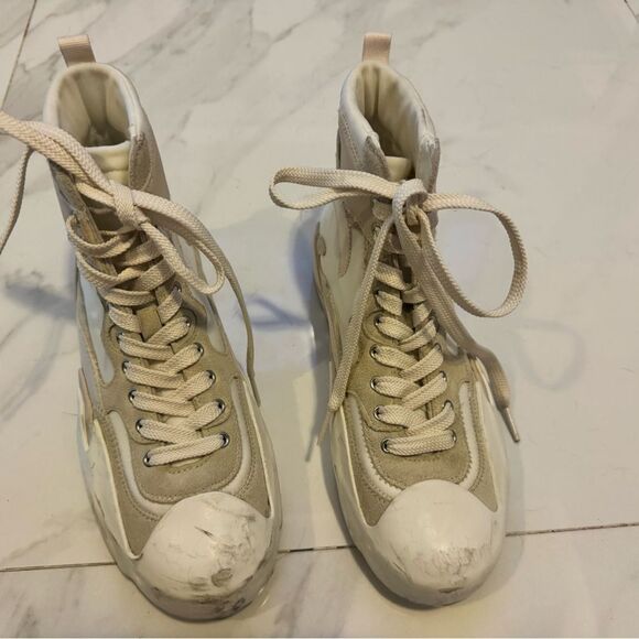 Zimmermann Cream Chunky High-Top Sneakers - Picture 6 of 15